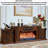 European-style solid wood carved and gilded fireplace-1010761803