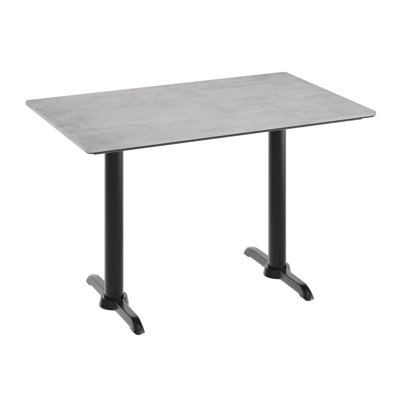 Plateau de table commercial en HPL avec base en T double