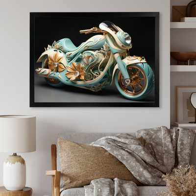 " Turquoise Gold Scooter Custom Cruiser II "