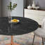 Table de bar Lippa, plateau rond en marbre artificiel, par Modway-410900530-410900532-410900533