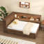 Full Size Daybed With Storage Shelves And Trundle, Modern Day Bed-1635791325