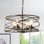 4 - Light Dimmable Farmhouse Unique Design Adjustable Chandelier