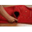Tapis rouge en laine de style Gabbeh 5 x 8