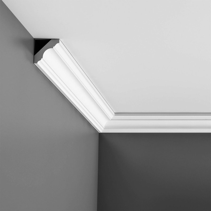 White High-Density Polyurethane Crown Moulding 78.75''