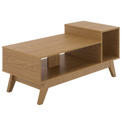 Cravens Asymmetrical Open Shelf Coffee Table