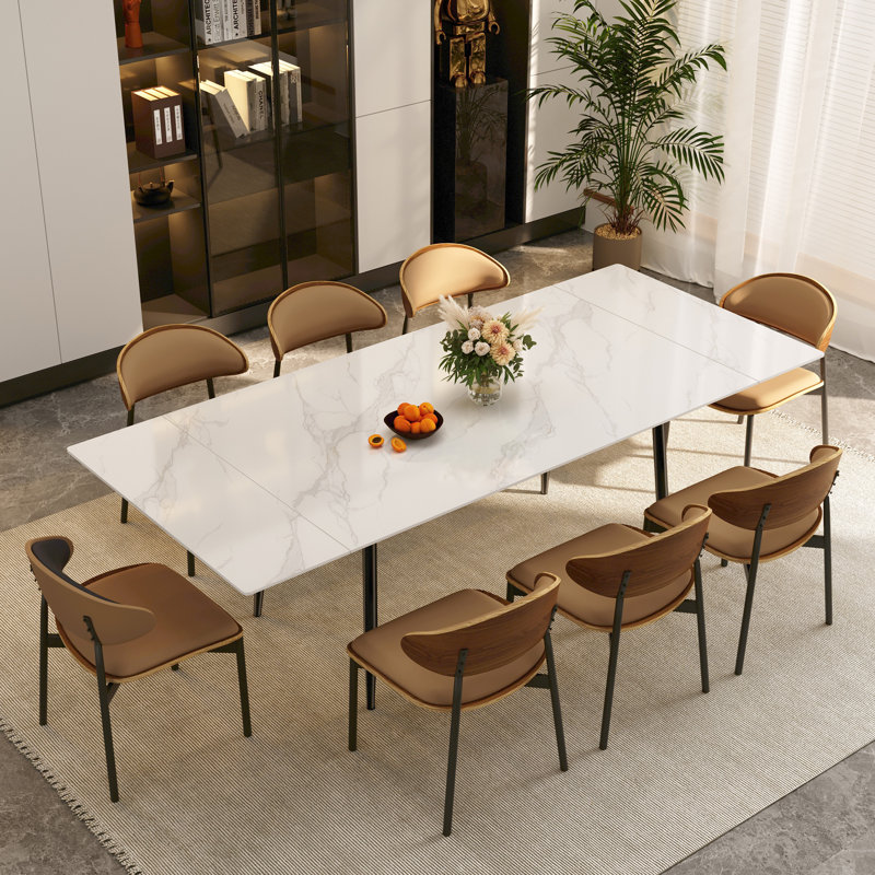 Ensemble de table et chaises Knighton, Brun, 11 pièces: table, 10 chaises