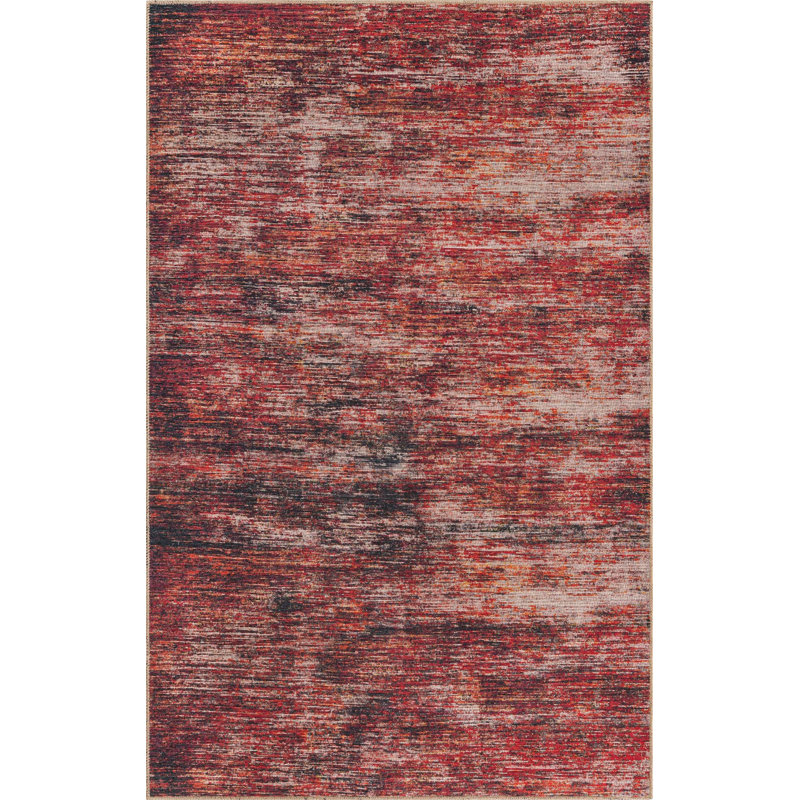 Ikhasa Chenille Abstract Indoor Rug, Rectangle 5' x 8'