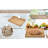Bamboo Bread Slicer With Crumb Tray Bamboo Bread Cutter For Homemade Bread, Loaf Cakes, Bagels Slicer, 3 Slice Sizes, Adjustable, Compact, Foldable