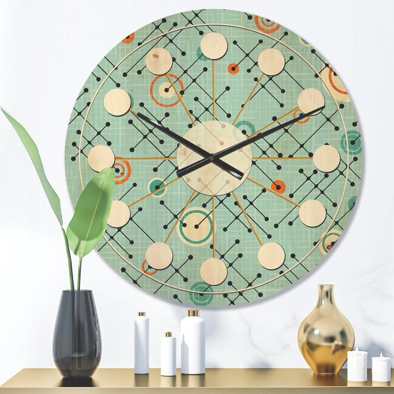 Horloge murale abstraite, Moyen