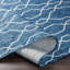 Tapis bleu marine / ivoire Wisser-1161988251