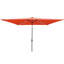 Parasol solaire rectangulaire de 3 m x 2 m avec fonction d'inclinaison et éclairage LED. Rotation possible pour terrasse.