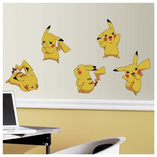 Pokemon Pikachu Woven Self-Adhesive Removable Wallpaper Modern Mural M 