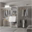 Système d'organisation modulaire blanc avec tringles suspendues-779635349