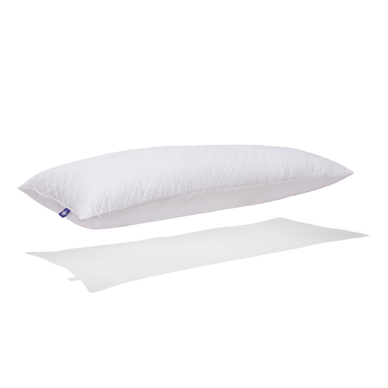 Oreiller matelassé en plumes d'oie blanches, 20 po x 48 po