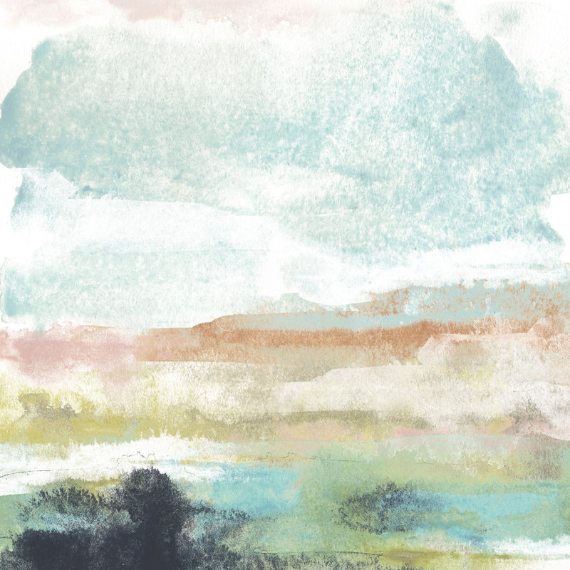 Mesa Vista I by June Erica Vess - Wrapped Canvas Painting, 30cm H x 30cm W