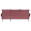 Canapé et méridienne réversible en chenille de 51,6 po de large Chirstian-2116137205