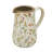7" Floral Ceramic Pitcher Vase