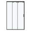 Cabine de douche à porte coulissante semi-sans cadre à 3 panneaux l 48 po x H 72 po avec verre trempé transparent de 5/16 po (8 mm)-124563412