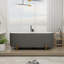 Baignoire de trempage autoportante cannelée en acrylique avec drain et trop-plein chrome L 67 po x l 31 po Color-90948244