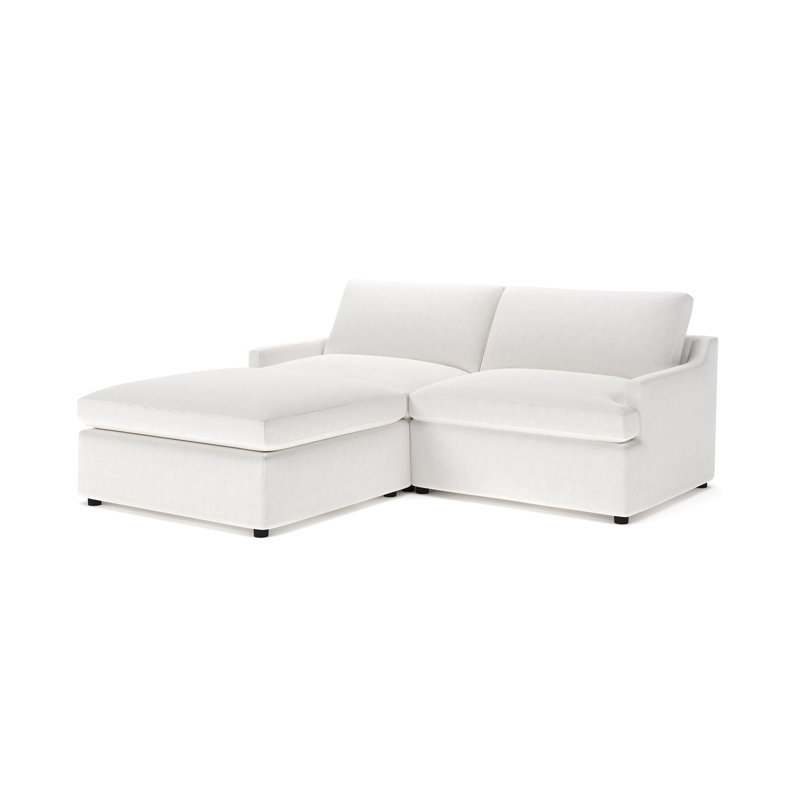 Canapé modulaire rembourré 3 pièces Essex, Chenille Crypton® neige Nomad