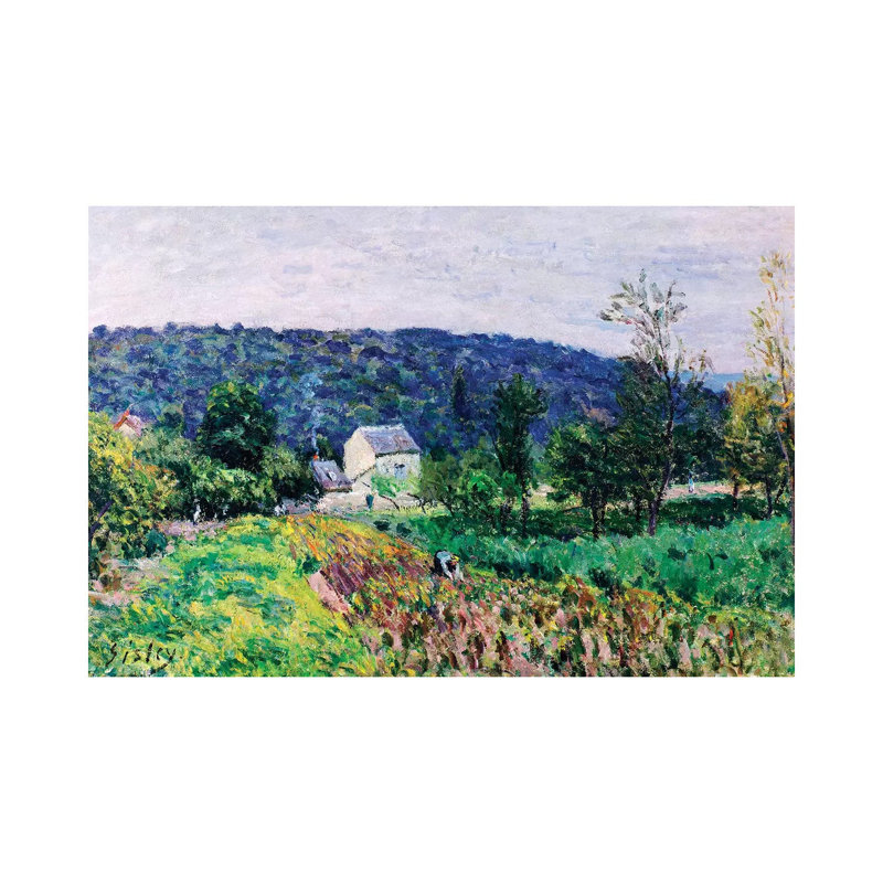 Hills Surrounding Paris, 1879 by Alfred Sisley - Wrapped Canvas Gallery-Wrapped Canvas Giclée, 45.72cm H x 66.04cm W