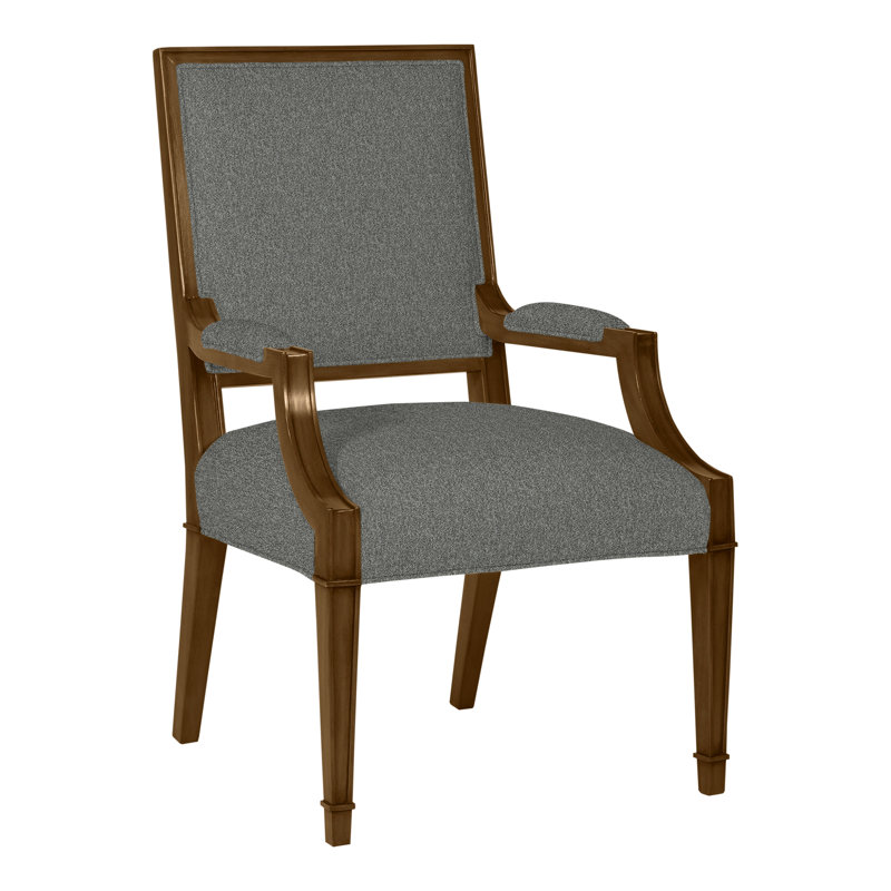 Leighton By Michael Weiss Upholstered Arm Chair, Ian Pewter, Casa Blanca