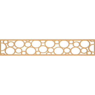 46 5/8"W x 8"H x 3/8"T Hemingway Fretwork Moulding, Raw MDF