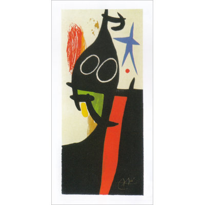 Sarrasin à l'étoile par Joan Miro, reproduction d'art graphique sur papier sans cadre