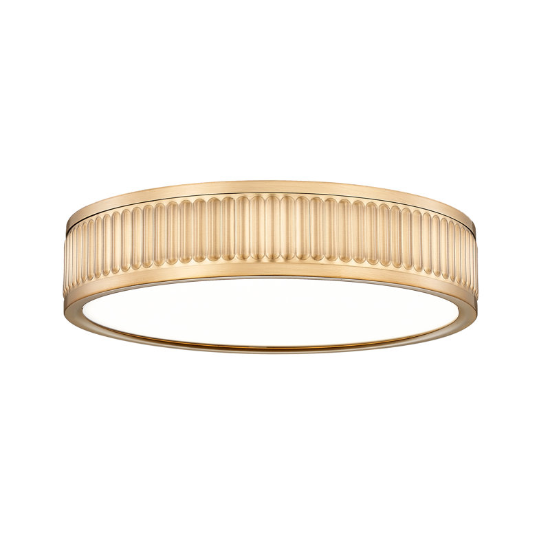 Plafonnier encastré 1 lumière 12,75 po Joanie, Or