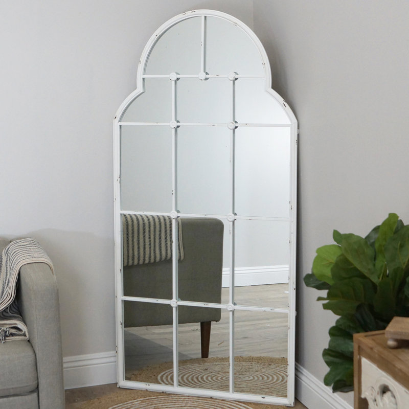 Miroir à cadre blanc 60 po