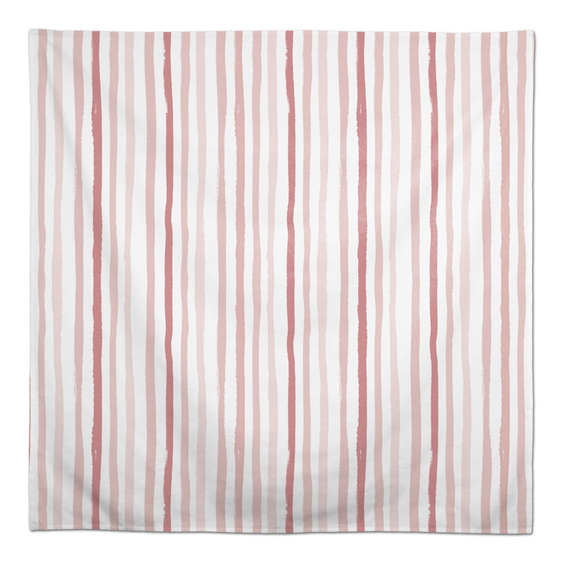 Vertical Strokes Pink 2 Tablecloth, Pink