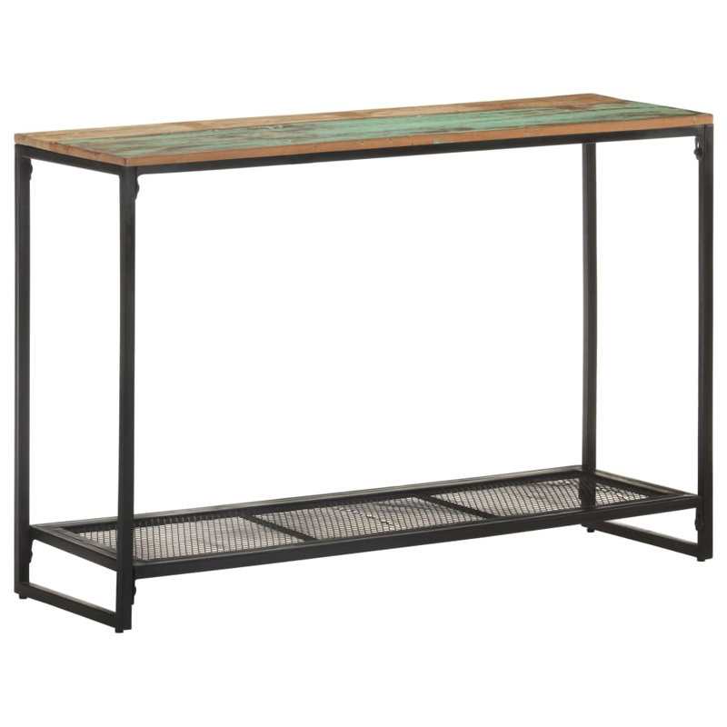 Olive 110cm Solid Wood Top Console Table, Brown