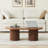 39.38'' W Oval Single Coffee Table-1159105020