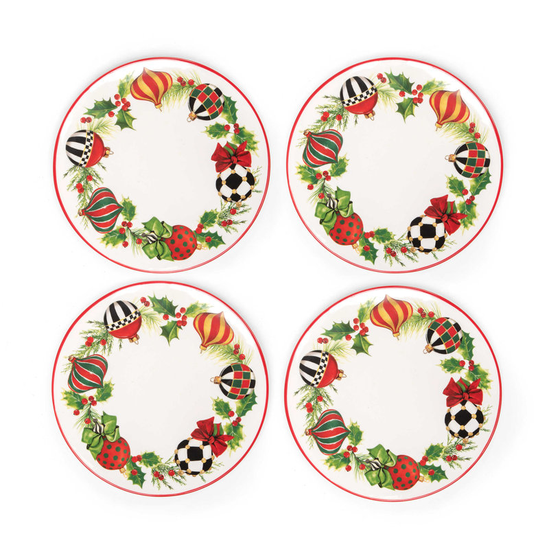 Deck the Halls Salad Plates