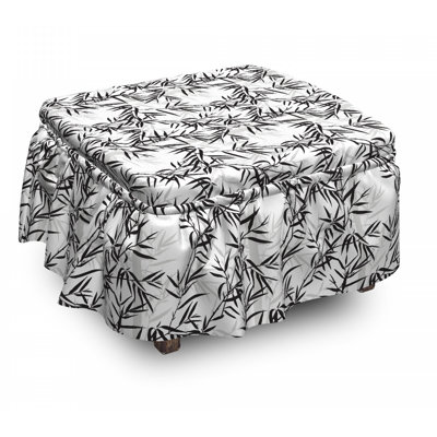 Housse pour repose-pieds feuilles oriental