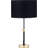Bryce Black and Gold Metal Rise and Fall Table Lamp