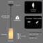 Luminaires suspendus cylindriques à 1 lumière pour îlot de cuisine avec abat-jour albâtre-280448264