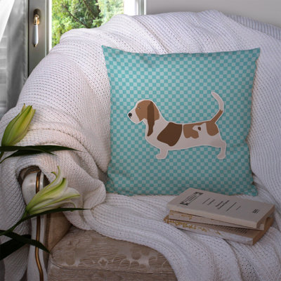 Basset Hound Indoor/Outdoor Throw Pillow