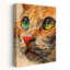 «Vibrant Orange Cat Gaze», art mural moderne-129147827
