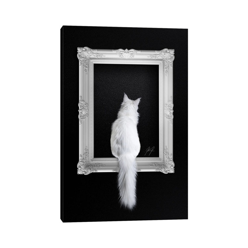 Cat In Frame by Kathrin Federer - Wrapped Canvas Print, 66.04 cm H x 45.72 cm W x 1.91 cm D