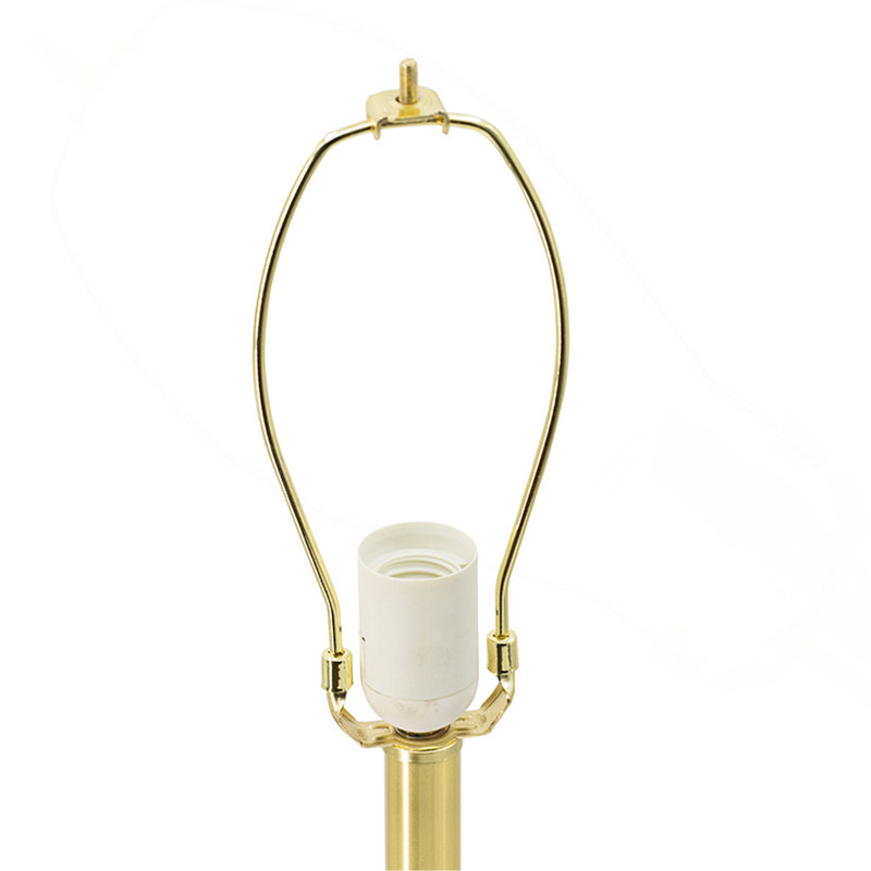 Modern Vintage Table Lamp with White Acrylic & Brass Finish, White Fabric Drum Shade, Ideal for Living Room Bedroom Home Décor