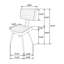 Ensemble de 2 chaises d'appoint rembourrées en cuir-1490695431