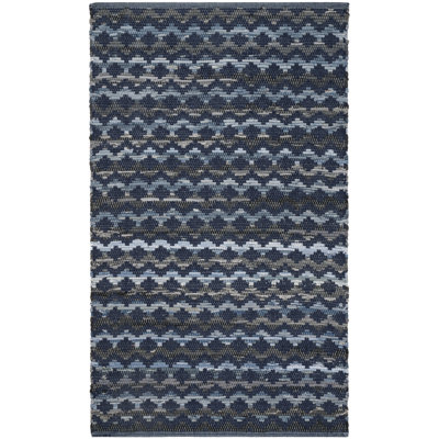 Amaral Hand Woven Cotton Chevron Rug