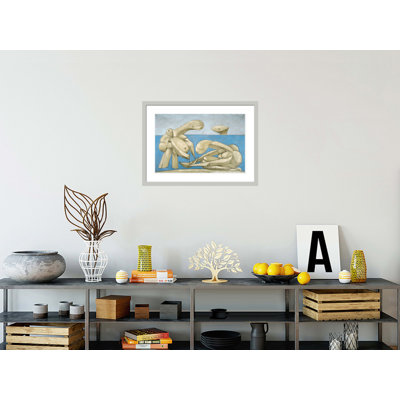 Sur la plage (La Baignade) par Pablo Picasso, impression giclée sur cadre