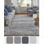 Tapis gris clair à motif abstrait Whitten-649259635
