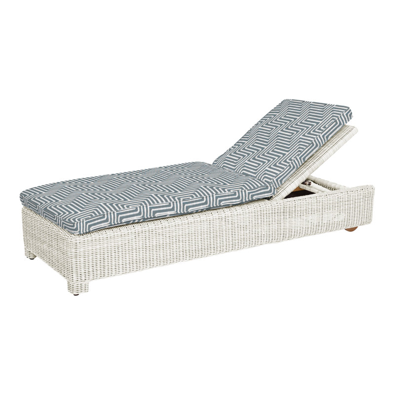 Sag Harbor Outdoor Chaise Lounge, Sag Harbor Classic White, Perigold Key Figure Twilight
