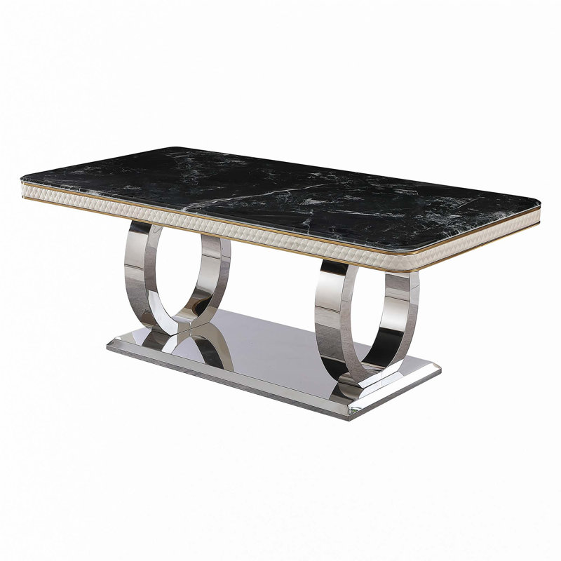 78.7"Faux Marble Dining Table(Dining Table Only)