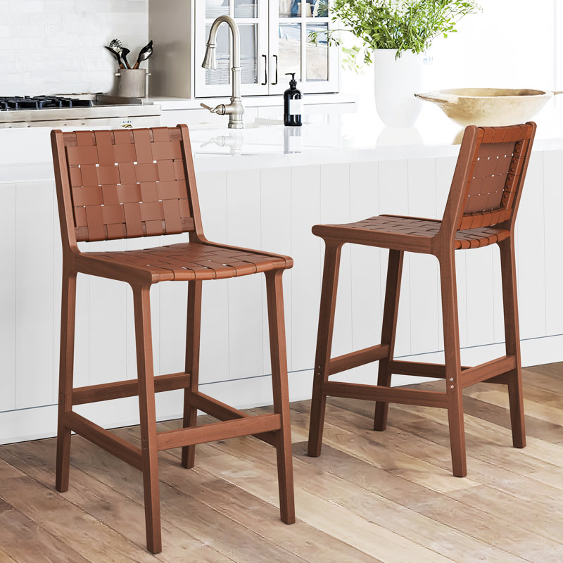 Tabouret Bochini, Brun, Tabouret de comptoir (siège d’une hauteur de 24