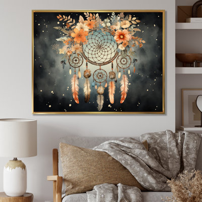 " Peach Dreamcatcher Vintage Whispers "