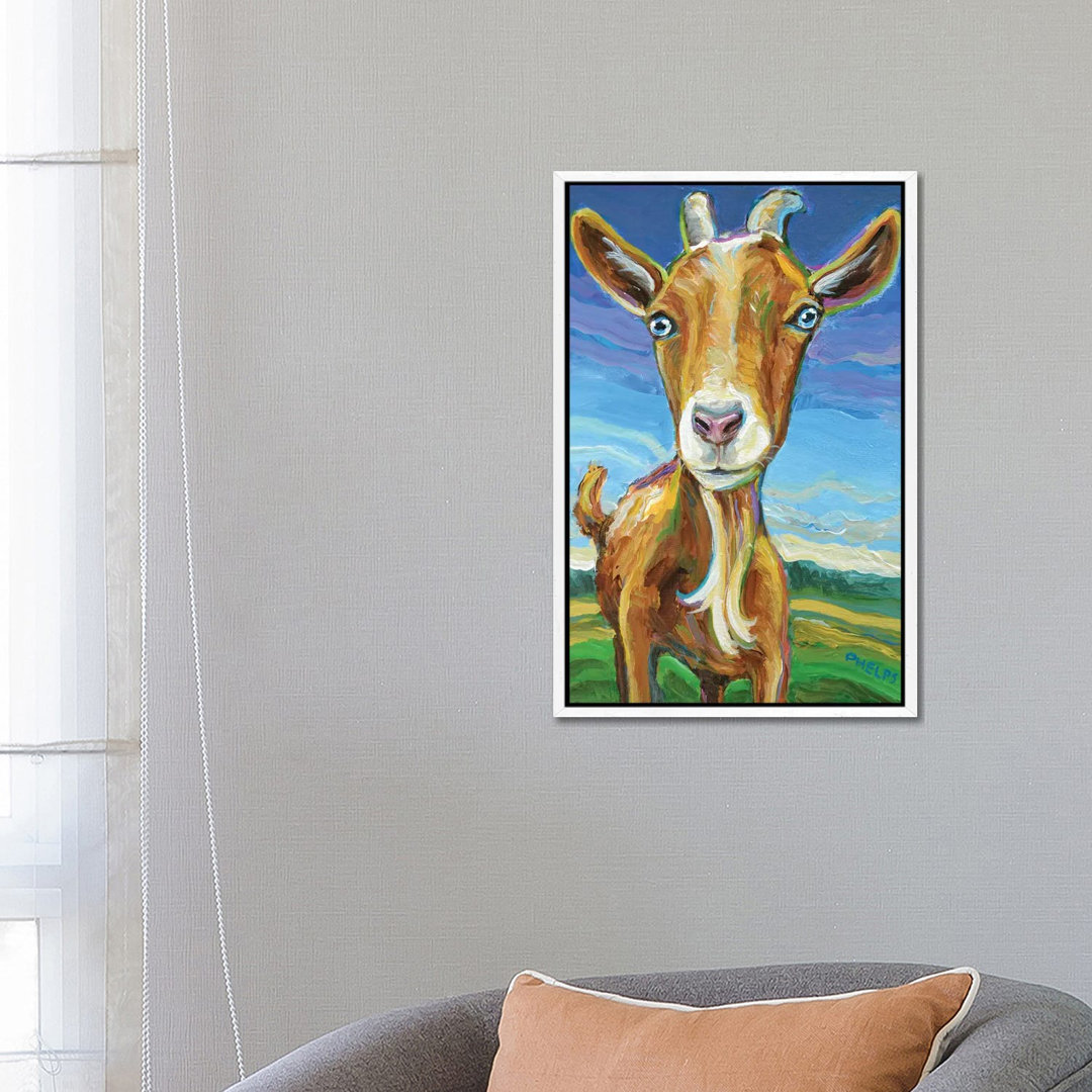 Lillie The Goat von Robert Phelps - Galerie-verpackte Leinwand Giclée auf Leinwand